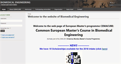 Desktop Screenshot of biomedicaltechnology.eu